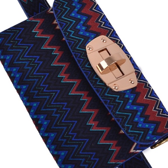 ONE LEFT! Tribal Print Belt Bag - Picture 2 of 3